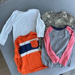 Set of FOUR boys’ long sleeve shirts | Size 5/6